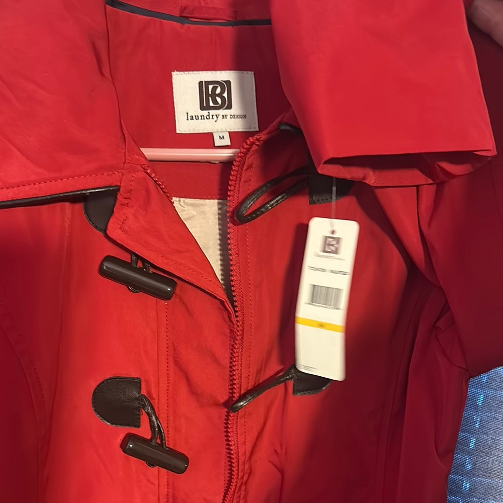 Red Toggle Coat - image 5